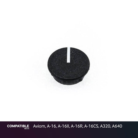 Black Knob Cap with Line for Aviom, A-16, A-16II, A-16R, A-16CS, A320, A640