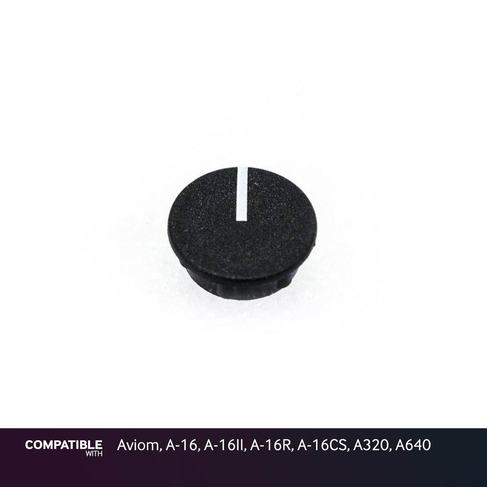 Black Knob Cap with Line for Aviom, A-16, A-16II, A-16R, A-16CS, A320, A640