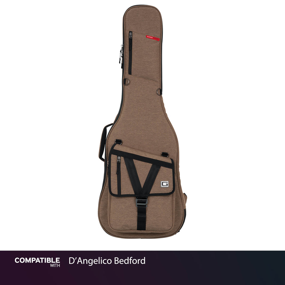 Gator Tan Transit Case for D'Angelico Bedford