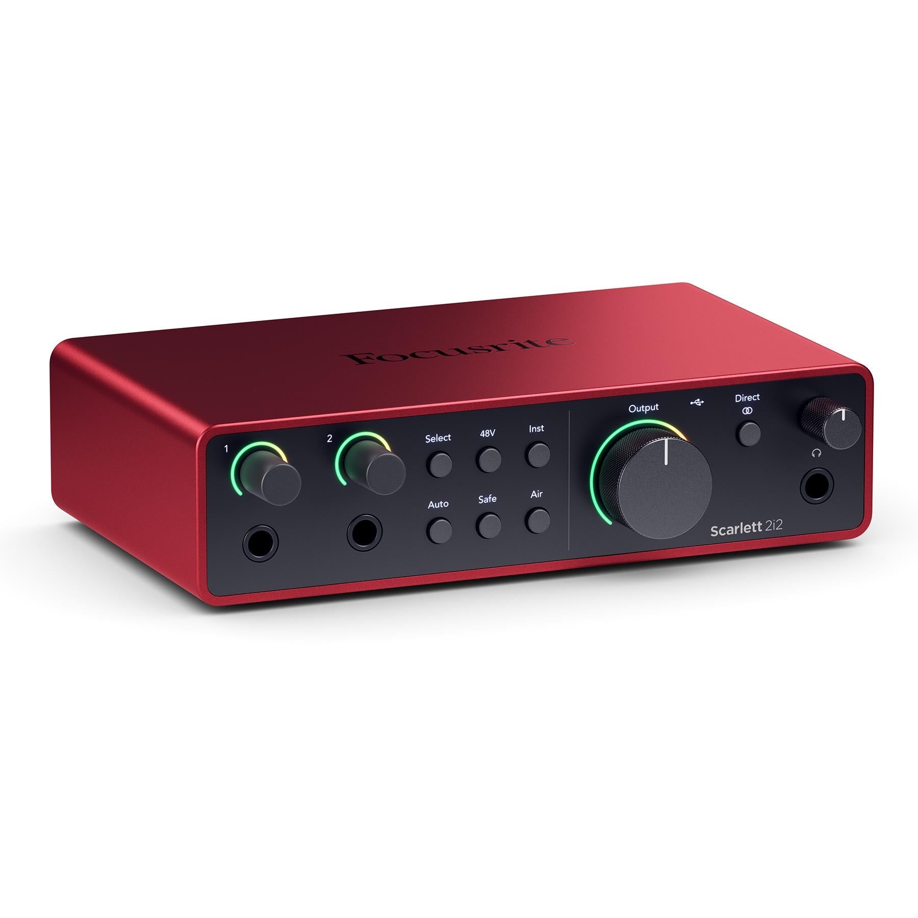 Focusrite Scarlett 2i2 (4th Gen) USB Interface Bundle with MXL 550/551R Microphone Kit & Cables