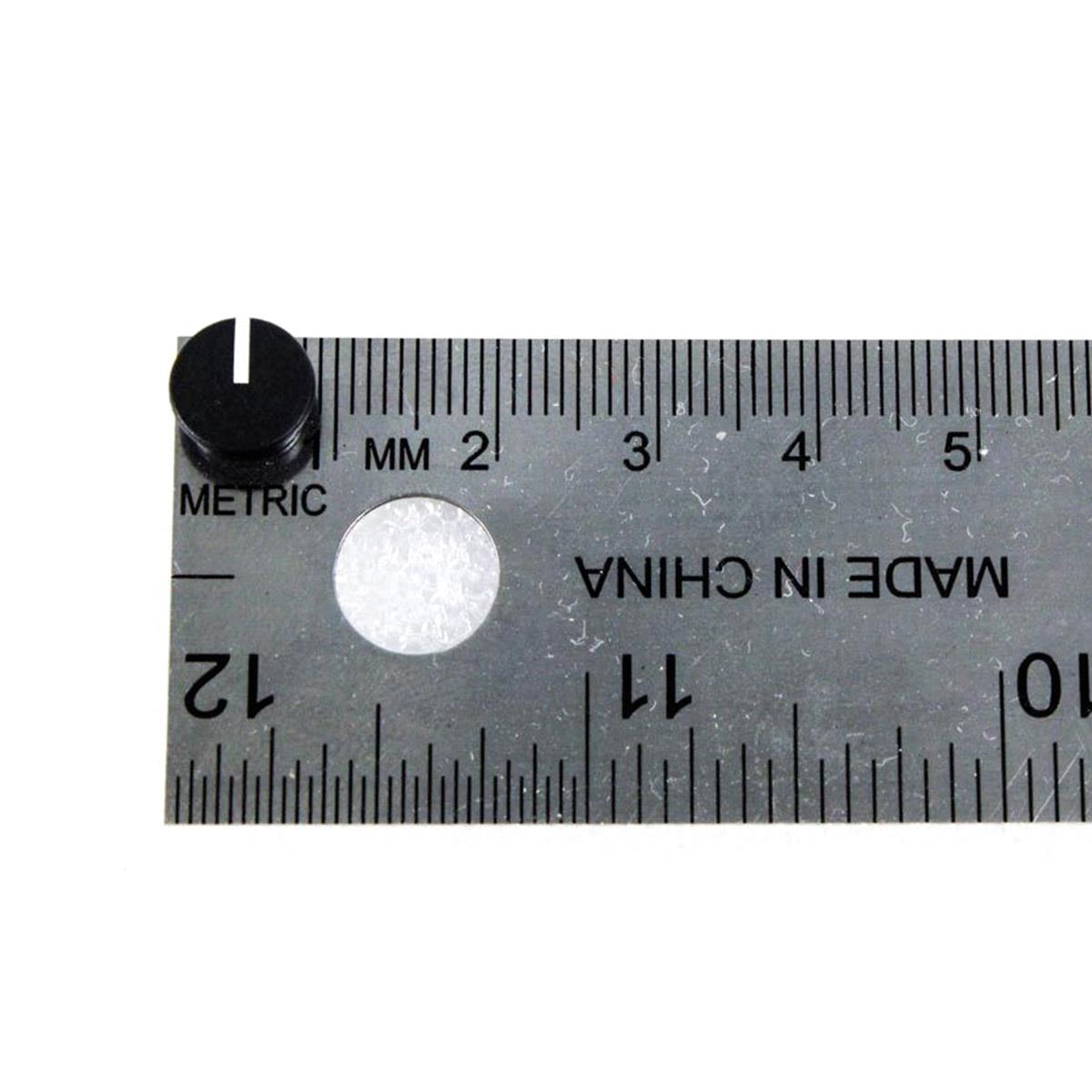 Black Knob Cap with White Indicator Line for DBX 520 500-Series Modules