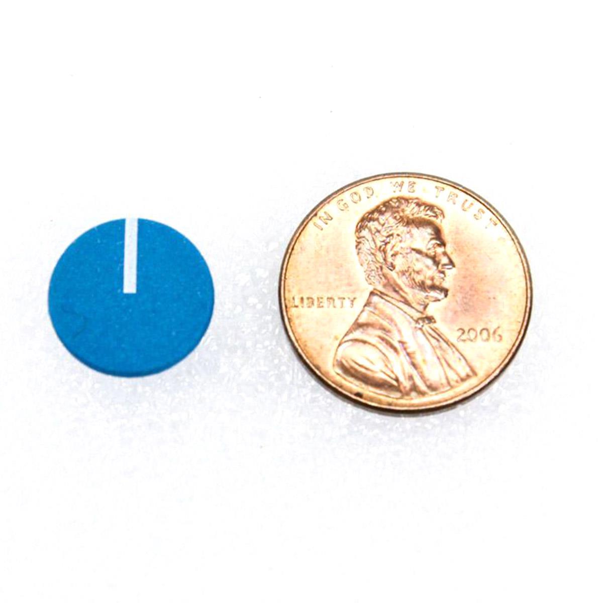 12mm Blue Knob Cap with Line for Buchla 206e, 207e, 208C, 227e, 230e, 250e, 251e Modules