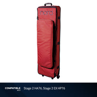 Nord Keyboard Red Soft Case with Wheels for Stage 2 HA76, Stage 2 EX HP76