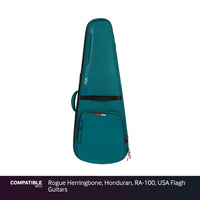 Gator Blue ICON Case for Rogue Herringbone, Honduran, RA-100, USA Flagh Guitars