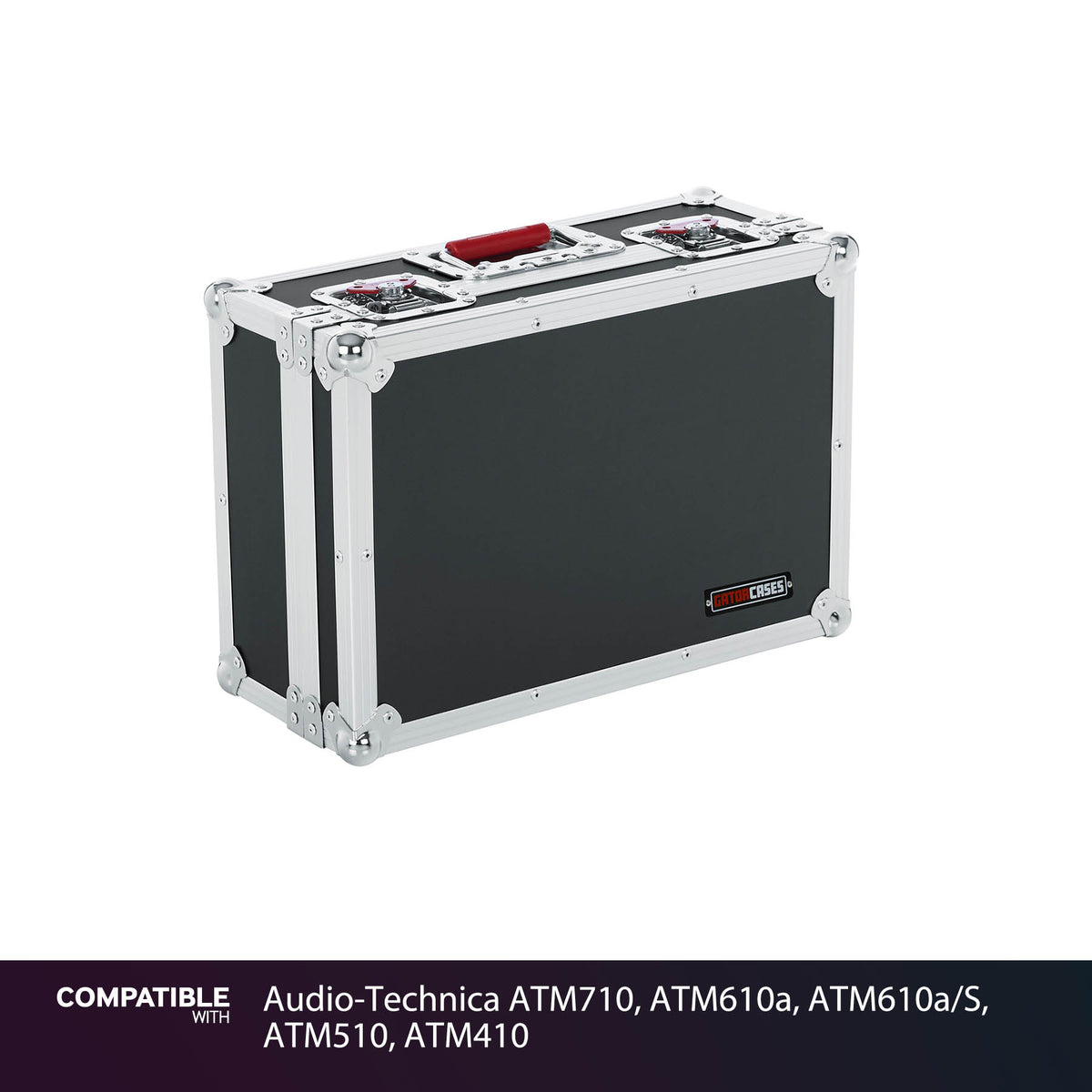 Gator 15 Microphones Road Case for Audio-Technica ATM710, ATM610a, ATM610a/S, ATM510, ATM410