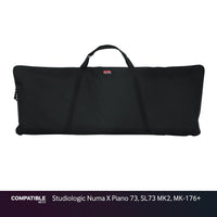 Gator Economy Keyboard Gig Bag for Studiologic Numa X Piano 73, SL73 MK2, MK-176+
