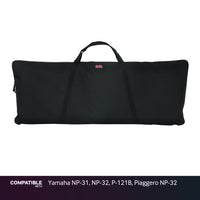 Gator Economy Keyboard Gig Bag for Yamaha NP-31, NP-32, P-121B, Piaggero NP-32