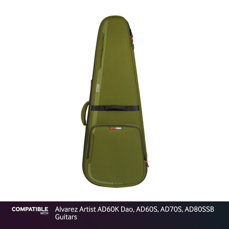Gator Green ICON Case for Alvarez Artist AD60K Dao, AD60S, AD70S, AD80SSB Guitars