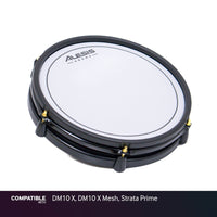 Alesis 12" Dual-Zone White/Red Mesh Drum Pad for DM10 X, DM10 X Mesh, Strata Prime