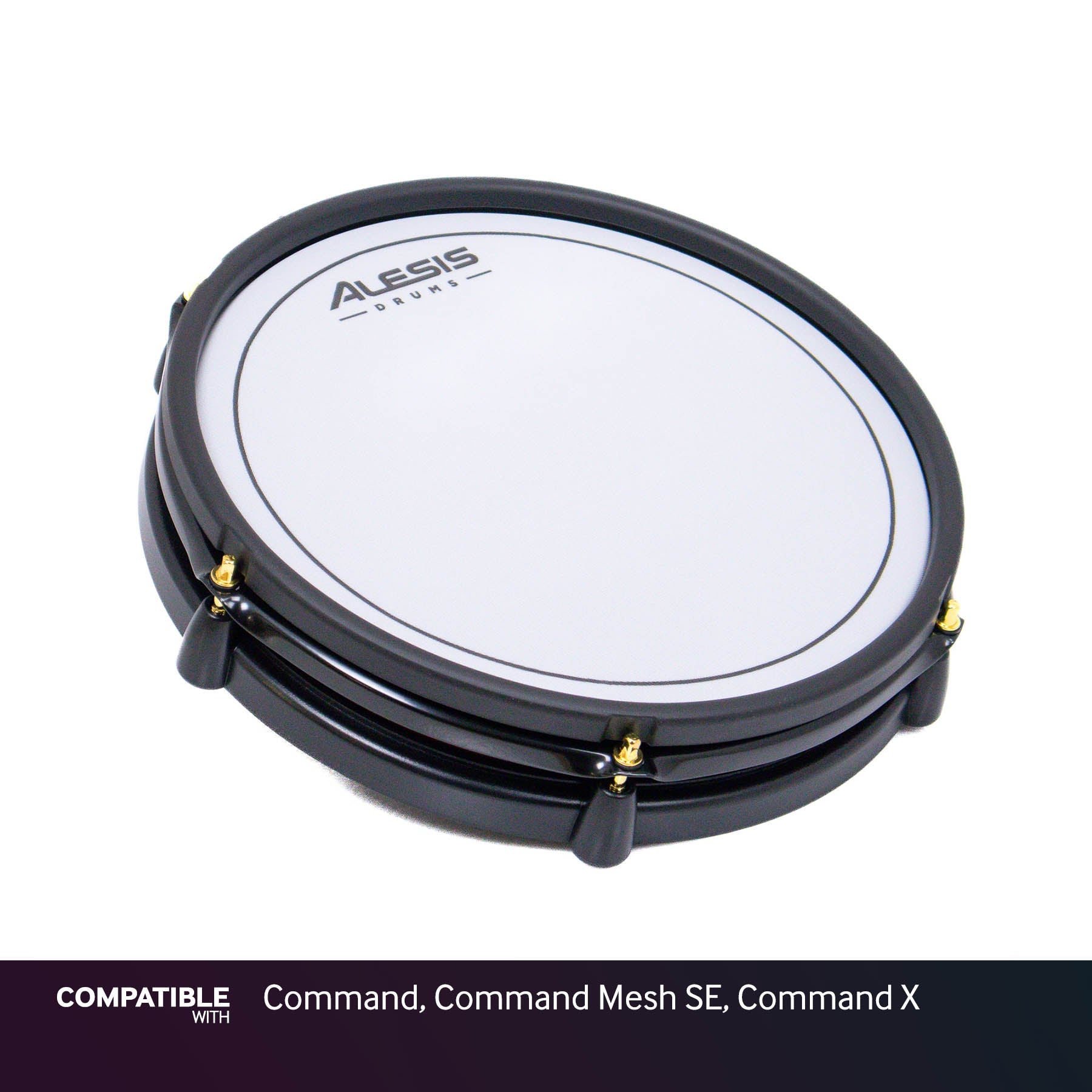 Alesis 12" Dual-Zone White/Red Mesh Drum Pad for Command, Command Mesh SE, Command X