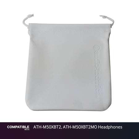 Audio-Technica White Storage Pouch for ATH-M50XBT2, ATH-M50XBT2MO Headphones