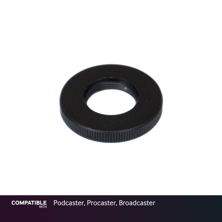 Rode Black Mounting Ring Nut for Podcaster, Procaster, Broadcaster