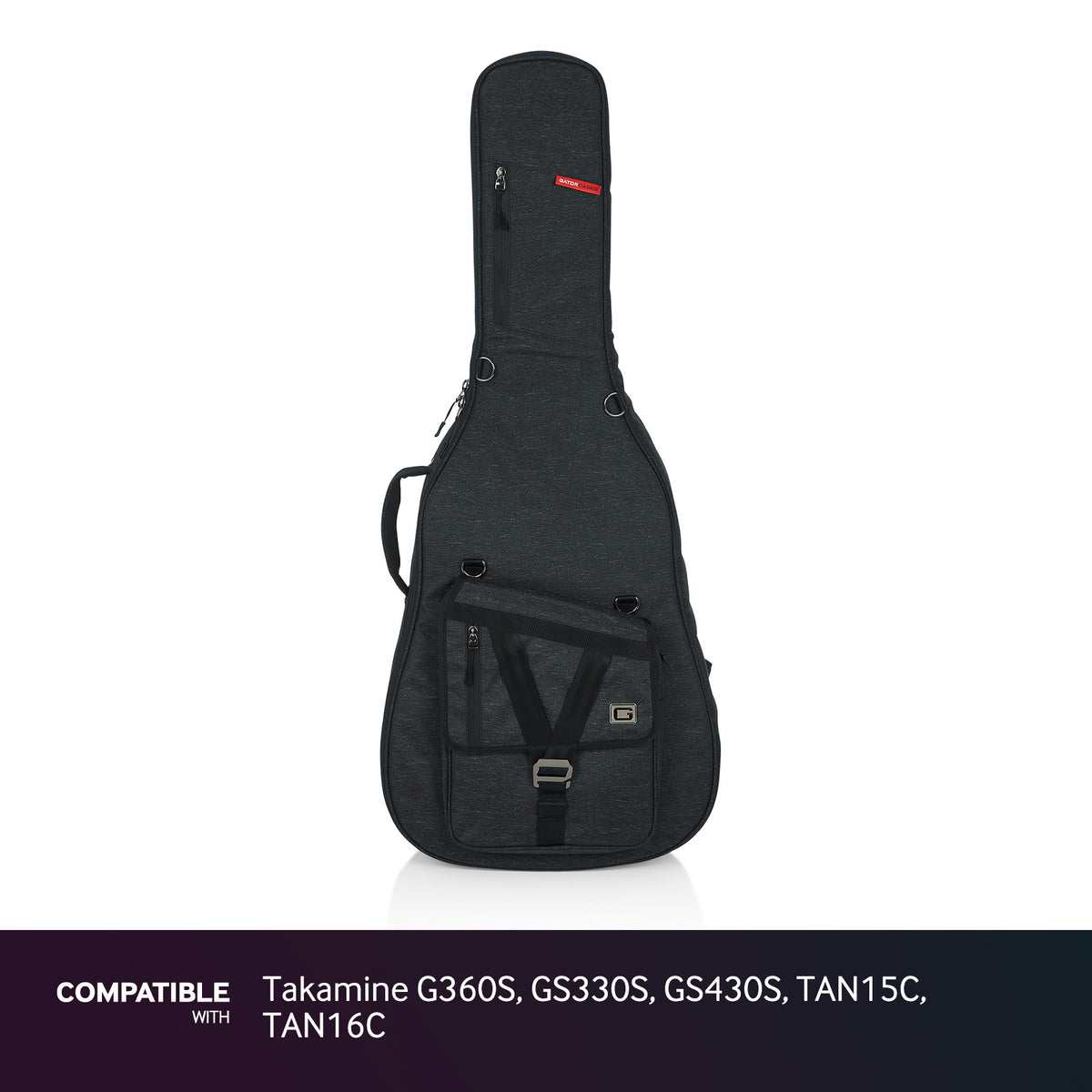 Gator Black Jumbo Gig Bag fits Takamine G360S, GS330S, GS430S, TAN15C, TAN16C