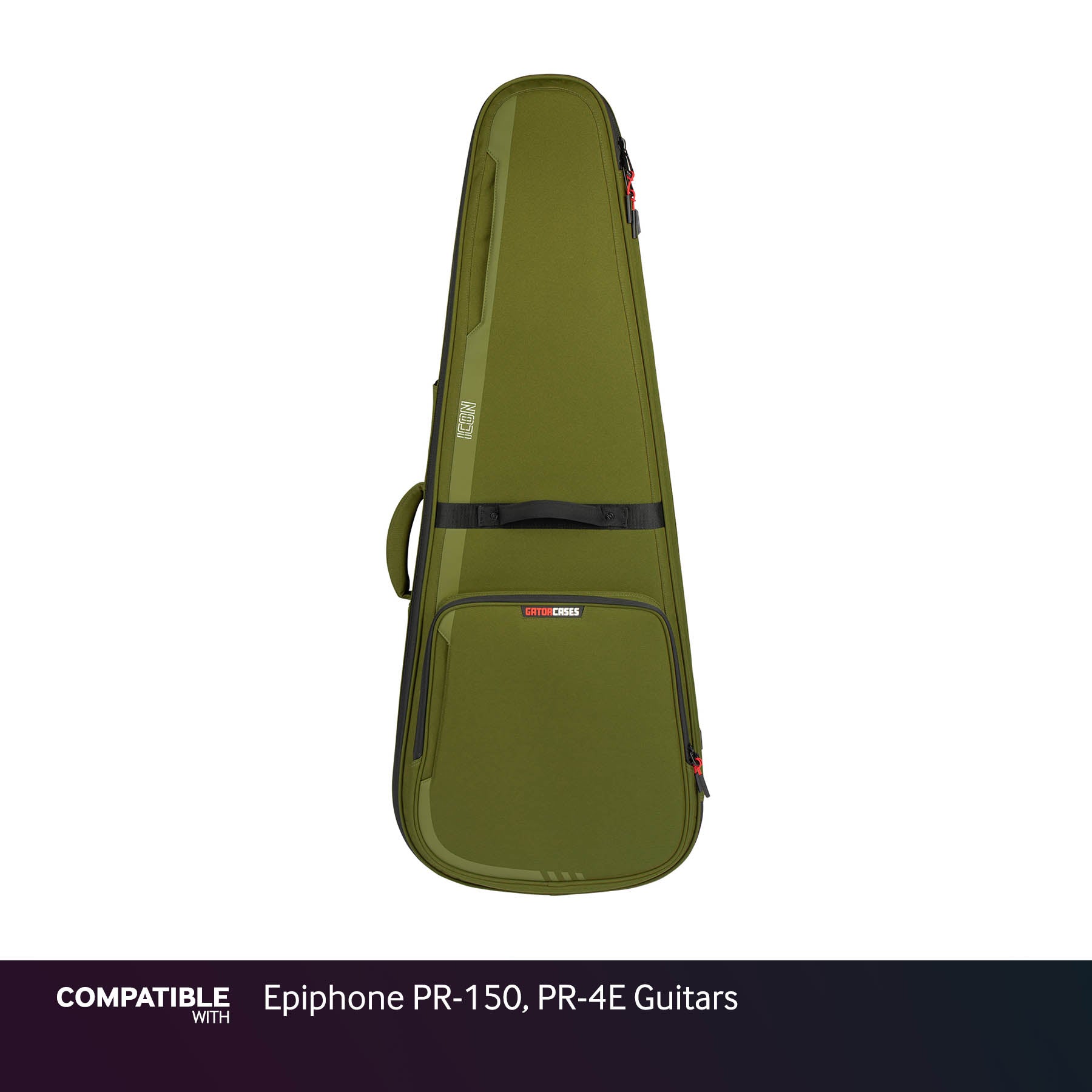 Gator Green ICON Case for Epiphone PR-150, PR-4E Guitars