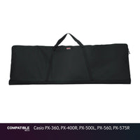 Gator Economy Keyboard Gig Bag for Casio PX-360, PX-400R, PX-500L, PX-560, PX-575R