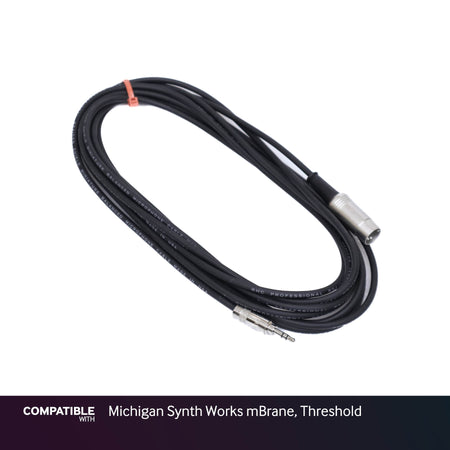 Rapco 1/8" TRS MIDI Type-B Cable for Michigan Synth Works mBrane, Threshold