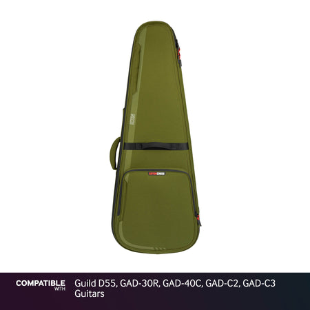Gator Green ICON Case for Guild D55, GAD-30R, GAD-40C, GAD-C2, GAD-C3 Guitars