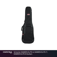 Gator Padded Gig Bag for Schecter DAMIEN ELITE-6, DAMIEN ELITE-7, DAMIEN ELITE-8 Guitars