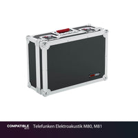 Gator 15 Microphones Road Case for Telefunken Elektroakustik M80, M81