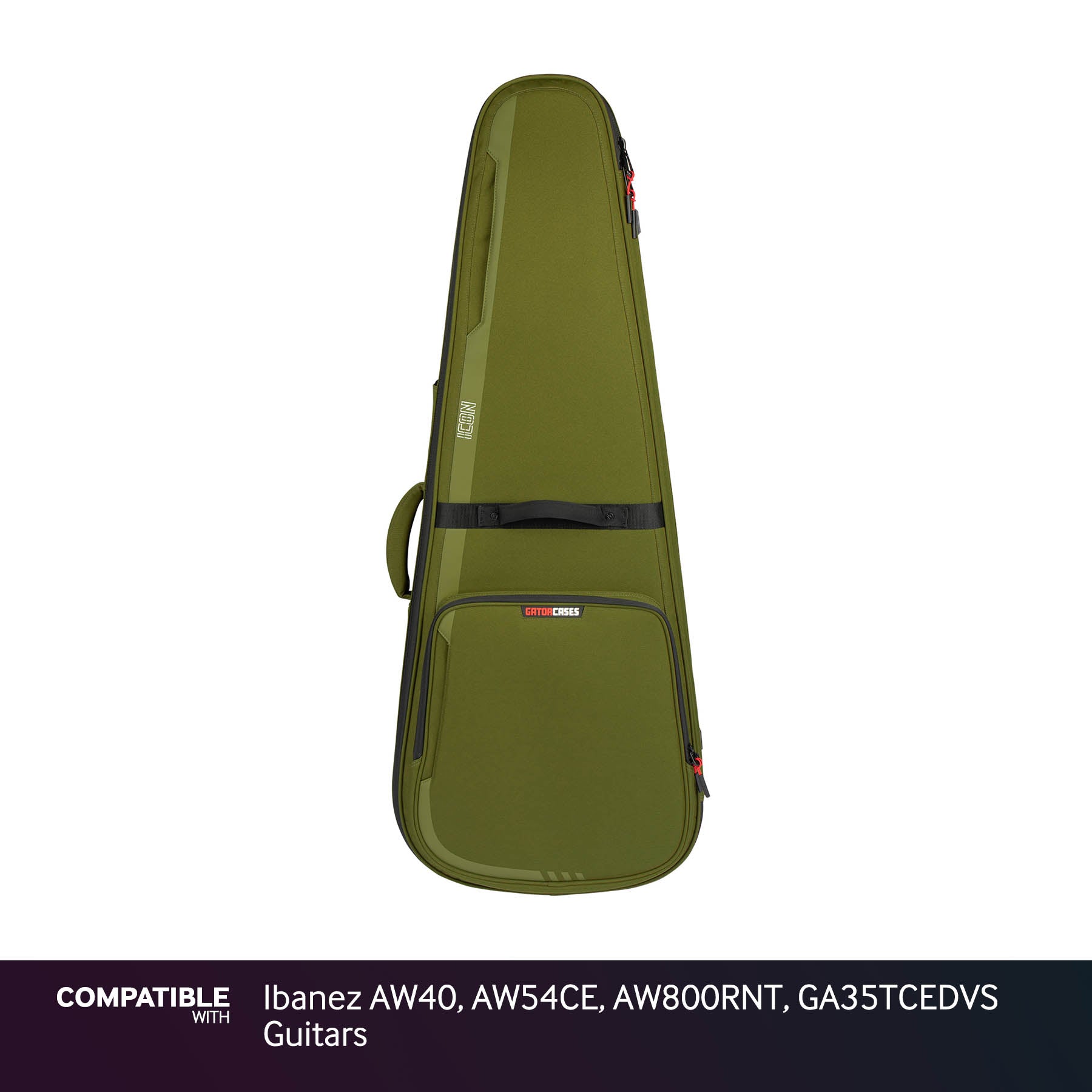 Gator Green ICON Case for Ibanez AW40, AW54CE, AW800RNT, GA35TCEDVS Guitars