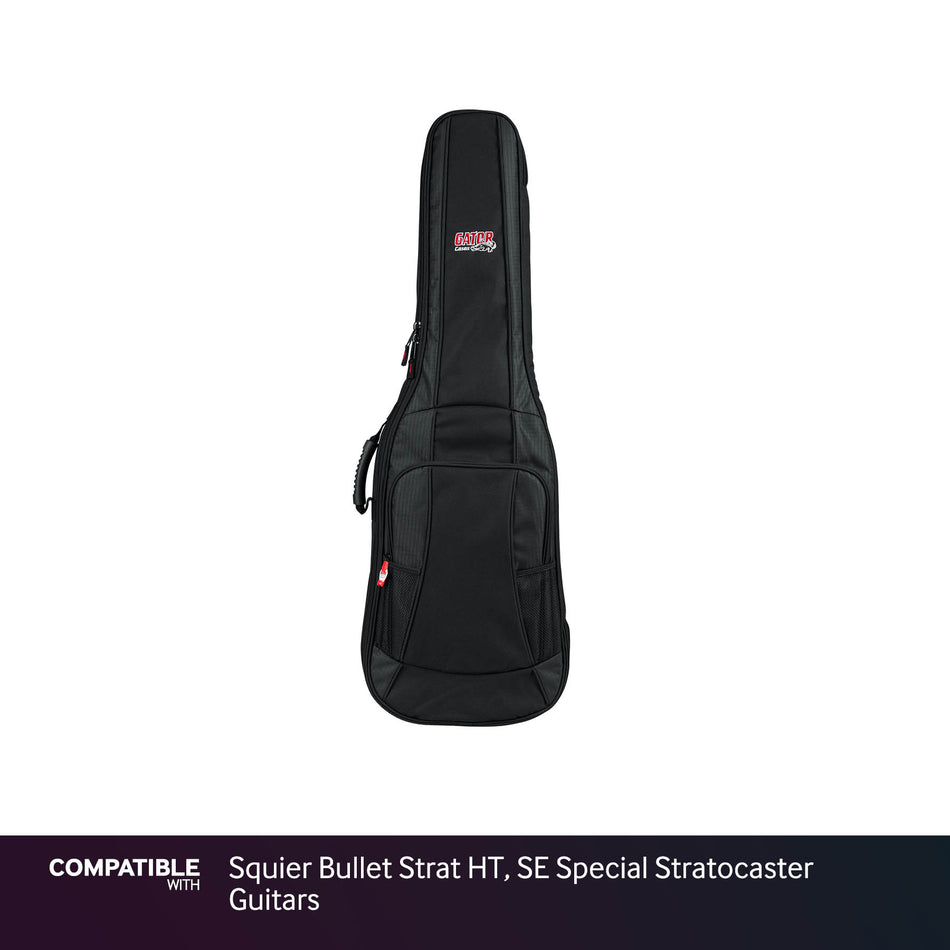 Gator Padded Gig Bag for Squier Bullet Strat HT, SE Special Stratocaster Guitars