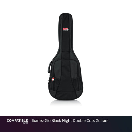 Gator Padded Gig Bag for Ibanez Gio Black Night Double Cuts Guitars