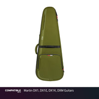 Gator Green ICON Case for Martin DX1, DX1E, DX1K, DXM Guitars