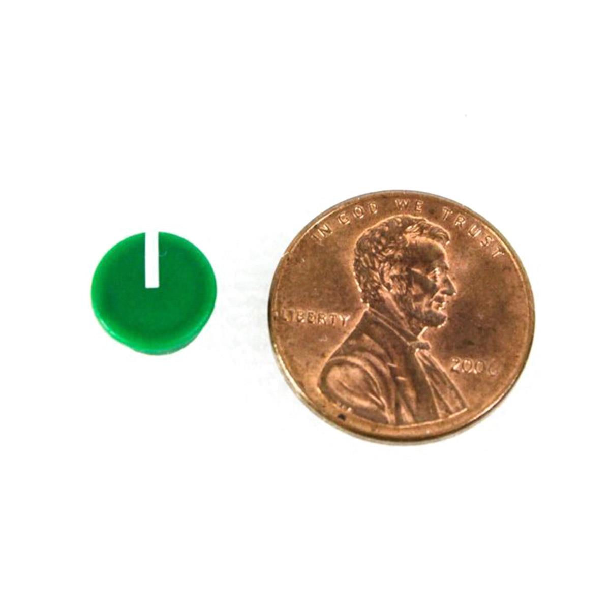 9mm Black Knob with Green Cap for Buchla 208C, Easel Command Modules