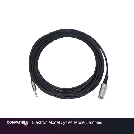 Rapco 1/8" TRS MIDI Type-B Cable for Elektron Model:Cycles, Model:Samples