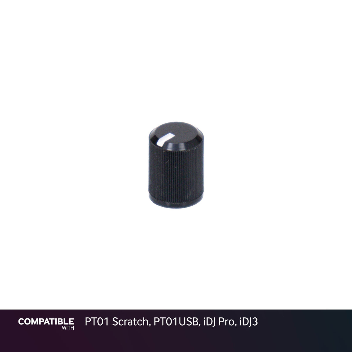 Numark Black Knob with Line for PT01 Scratch, PT01USB, iDJ Pro, iDJ3