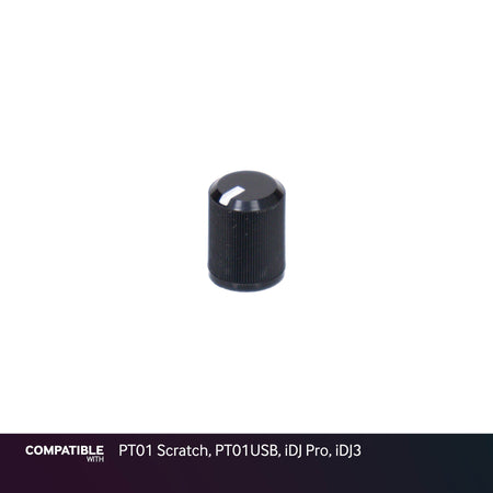 Numark Black Knob with Line for PT01 Scratch, PT01USB, iDJ Pro, iDJ3