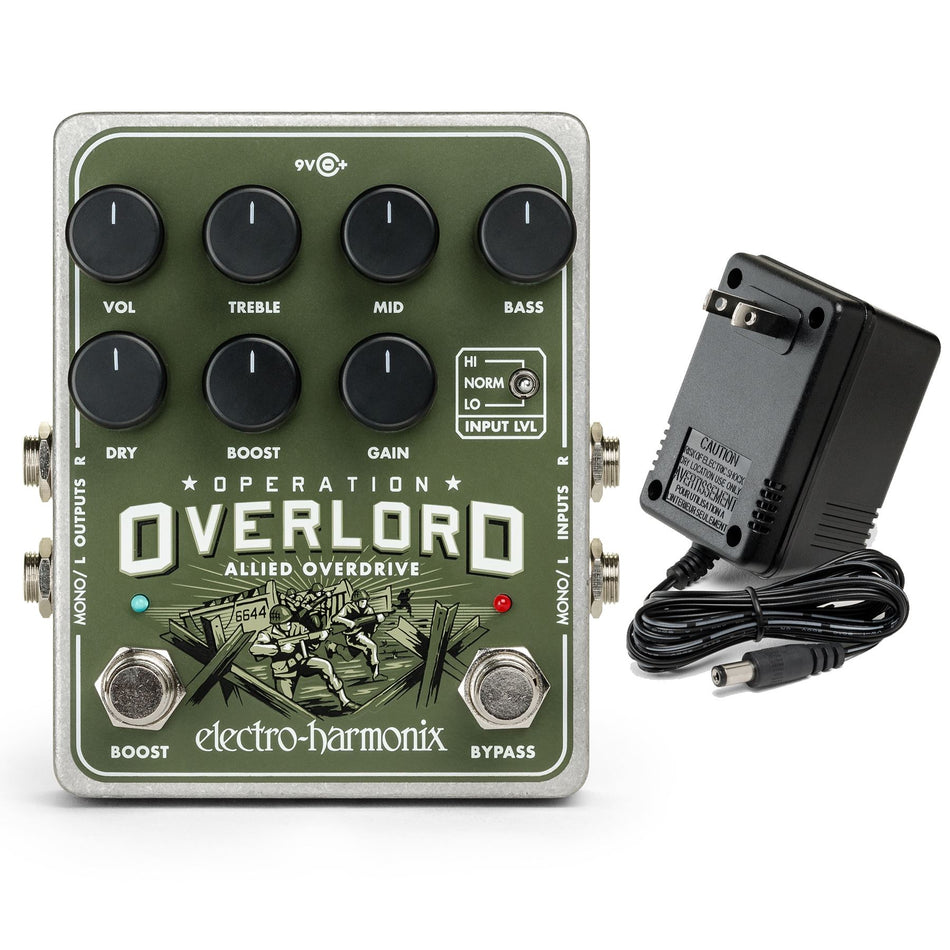 Electro-Harmonix Operation Overlord Allied Overdrive Effects Pedal