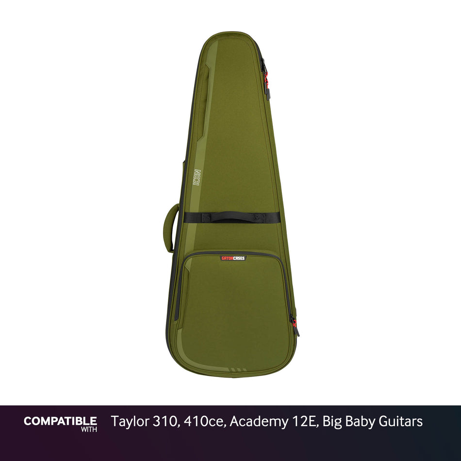 Gator Green ICON Case for Taylor 310, 410ce, Academy 12E, Big Baby Guitars