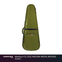 Gator Green ICON Case for Washburn C5, C5CE, WD32SW, WD35S, WD35SCE Guitars