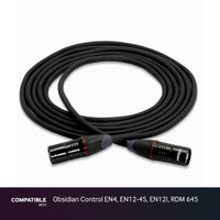 Hosa 25-foot EtherCON Cable for Obsidian Control EN4, EN12-45, EN12I, RDM 645
