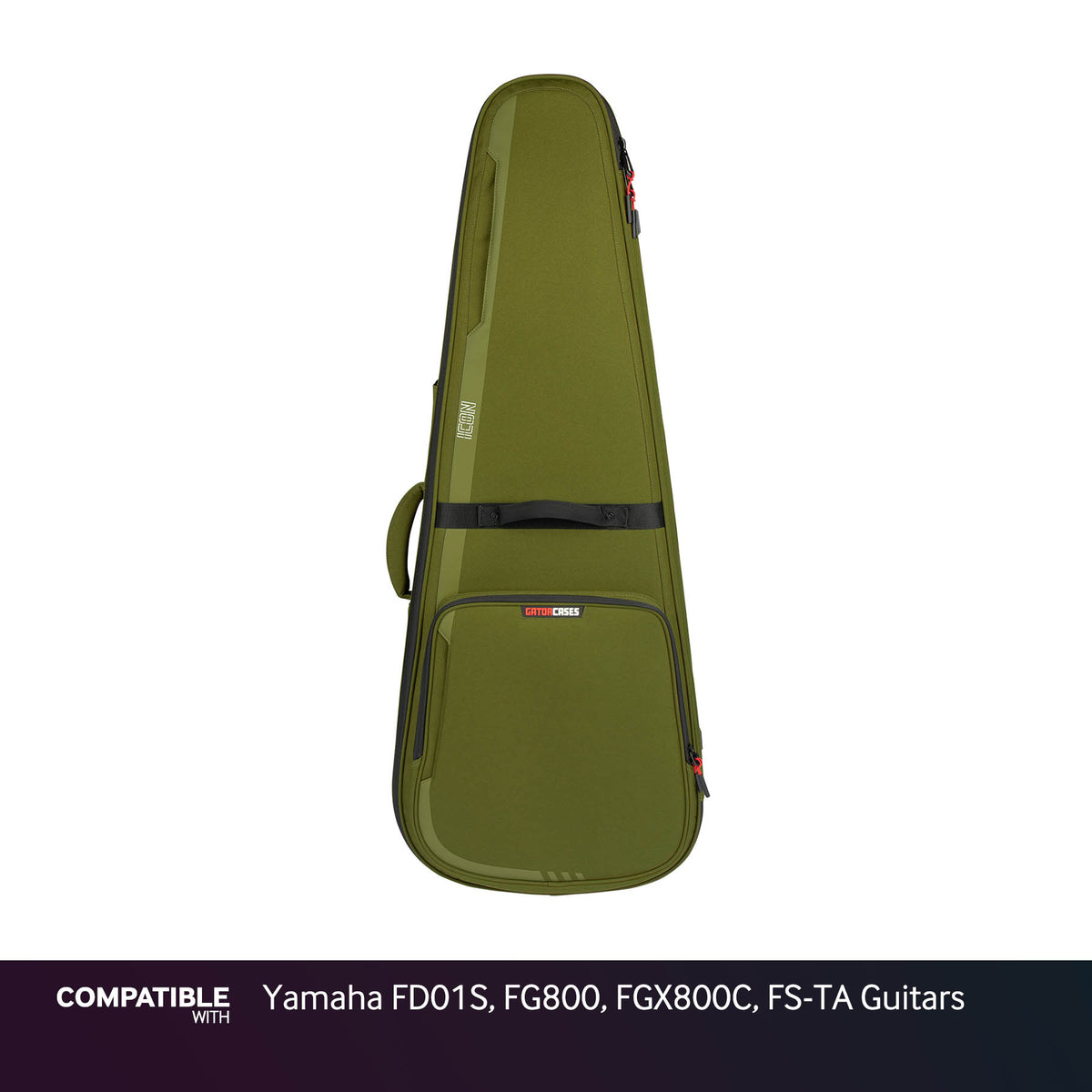 Gator Green ICON Case for Yamaha FD01S, FG800, FGX800C, FS-TA Guitars