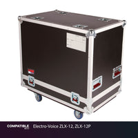 Gator 2-Speaker Tour Case for Electro-Voice ZLX-12, ZLX-12P