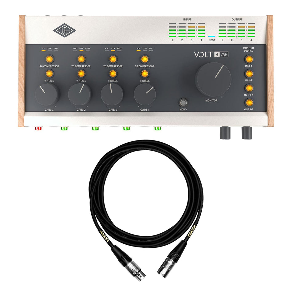 Universal Audio Volt 476P Interface Bundle with 15-Foot Mogami XLR Cable