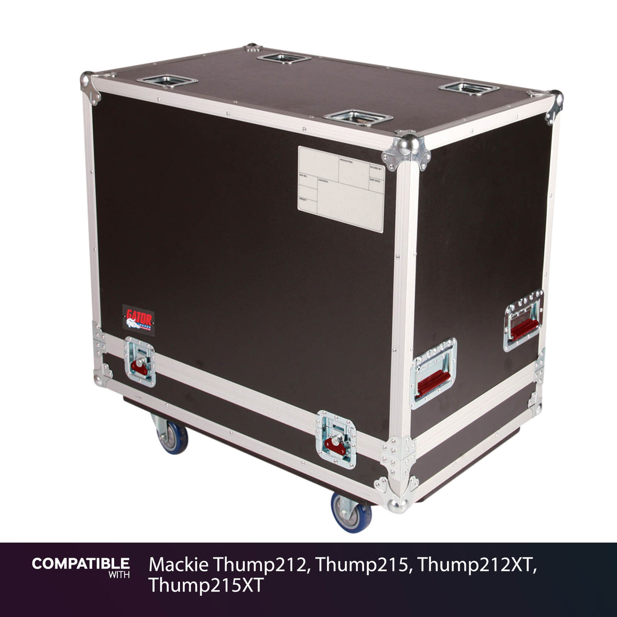 Gator 2-Speaker Tour Case for Mackie Thump212, Thump215, Thump212XT, Thump215XT