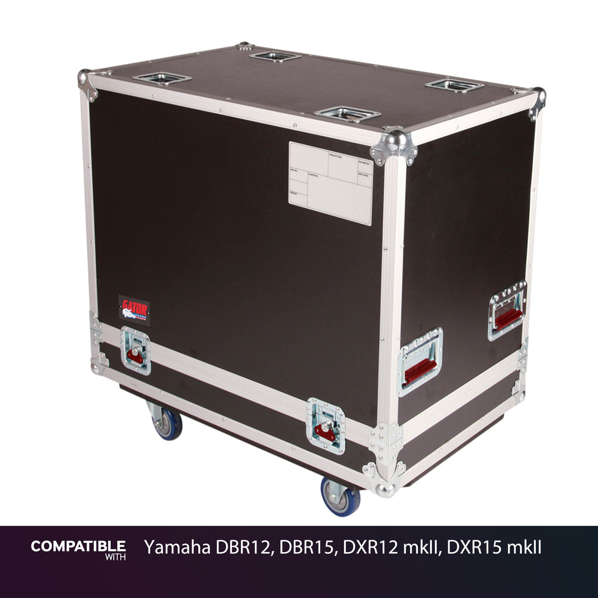 Gator 2-Speaker Tour Case for Yamaha DBR12, DBR15, DXR12 mkII, DXR15 mkII