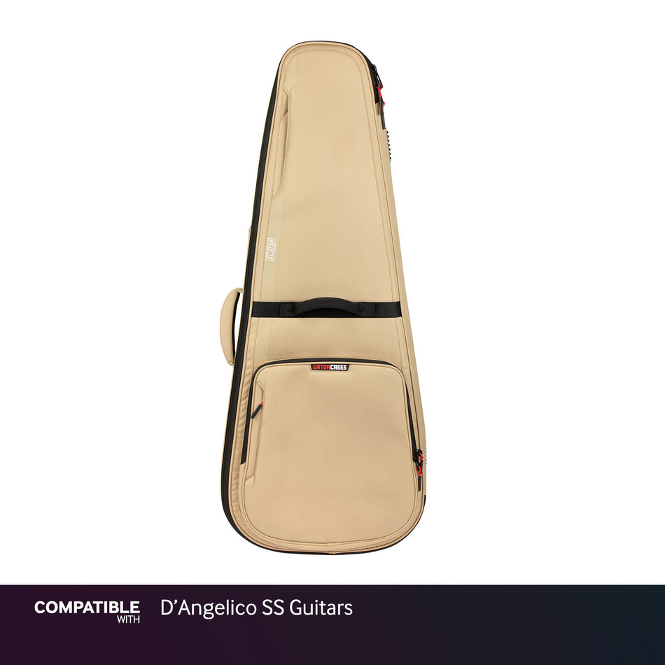 Gator Khaki ICON Case for D'Angelico SS Guitars