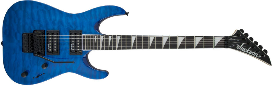 DNLC - Jackson JS Series Dinky Arch Top JS32Q DKA Transparent Blue