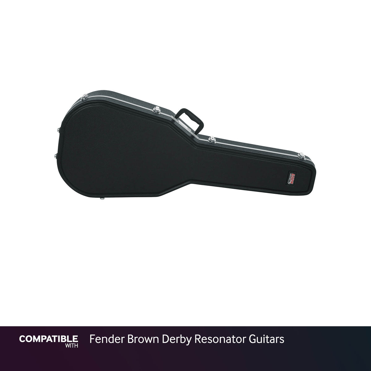 Gator Deep Case for Fender Brown Derby Resonator Guitars