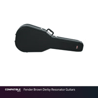 Gator Deep Case for Fender Brown Derby Resonator Guitars