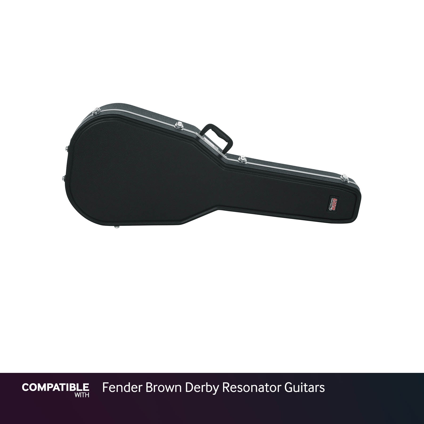 Gator Deep Case for Fender Brown Derby Resonator Guitars