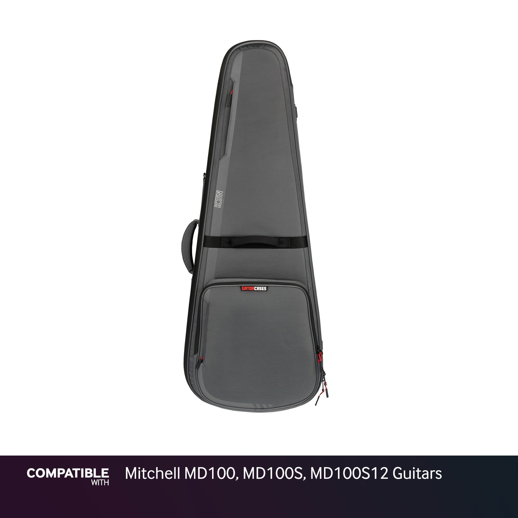 Gator Gray ICON Case for Mitchell MD100, MD100S, MD100S12 Guitars
