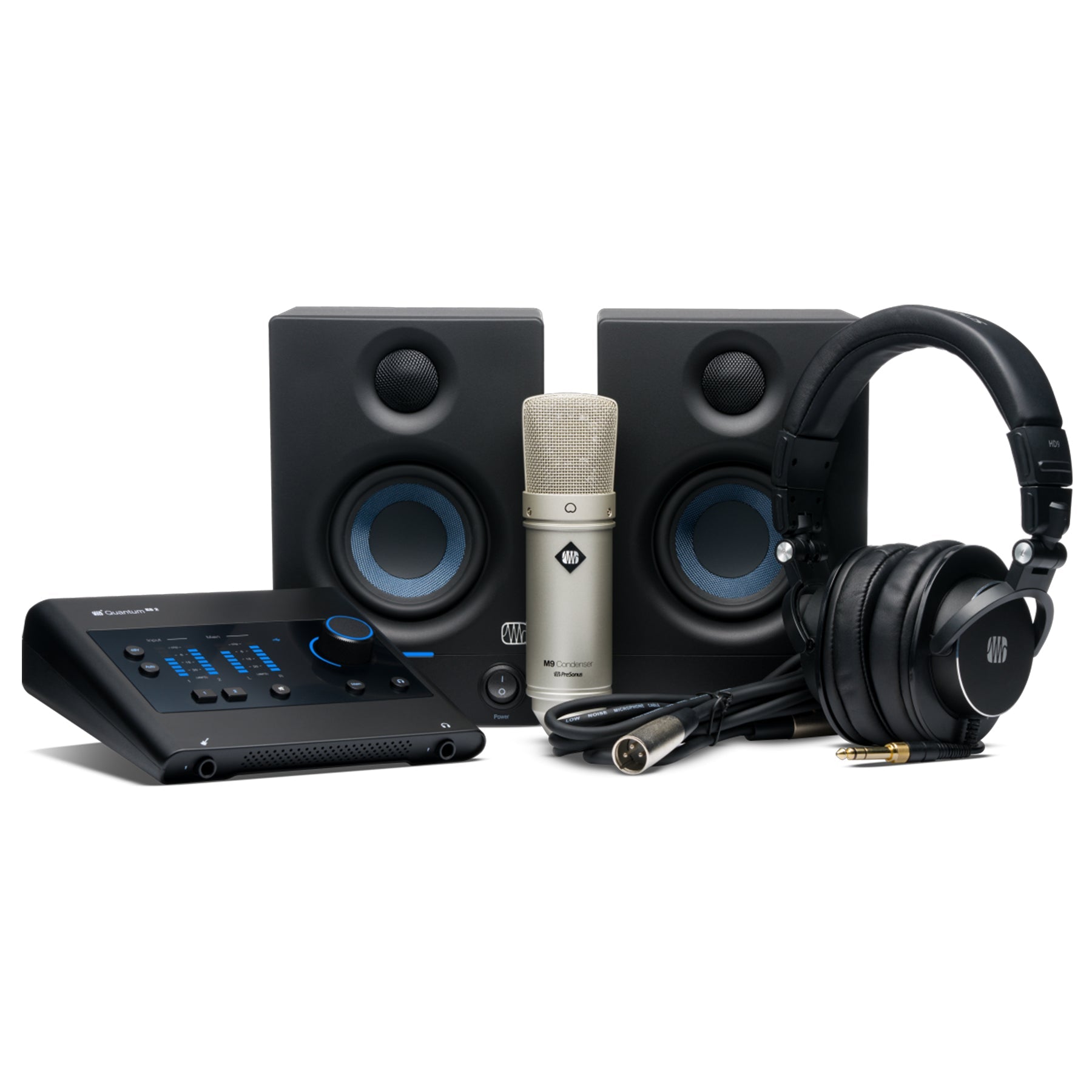 Presonus Quantum ES Ultimate Bundle with Acoustic Shield, Mic Stand, Pop Filter