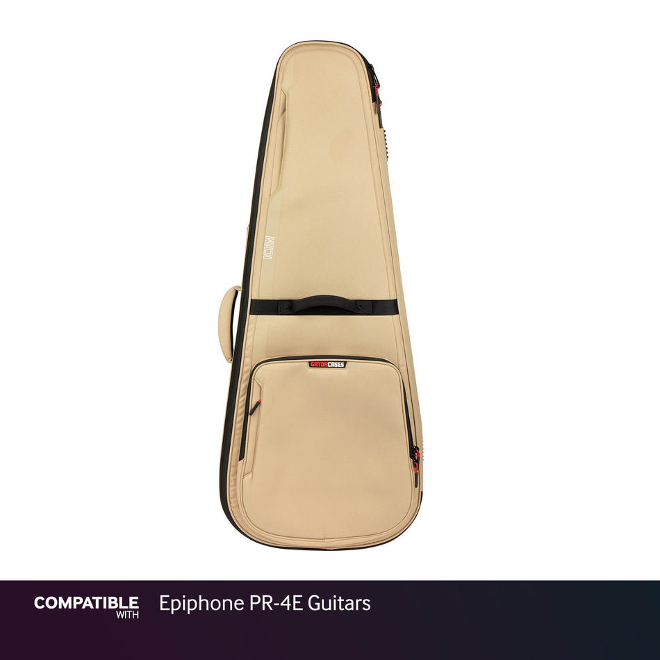Gator Khaki ICON Case for Epiphone PR-4E Guitars