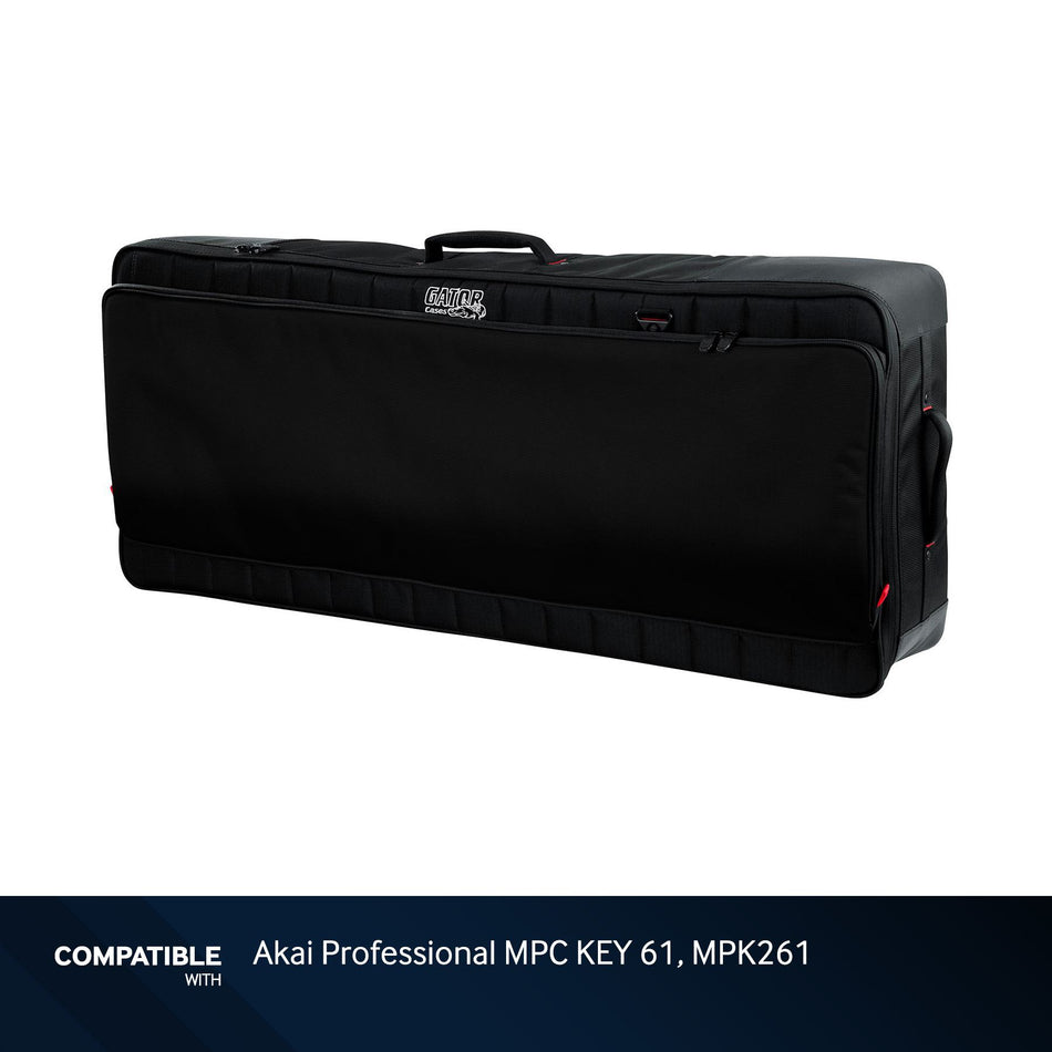 Gator Cases Pro Keyboard Gig Bag for Akai Professional MPC KEY 61, MPK261 Keyboards