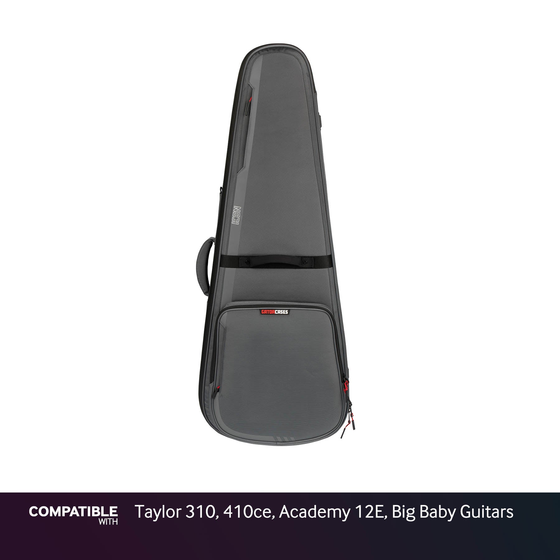 Gator Gray ICON Case for Taylor 310, 410ce, Academy 12E, Big Baby Guitars